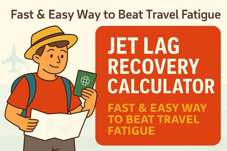 Jetlag Recovery Calculator