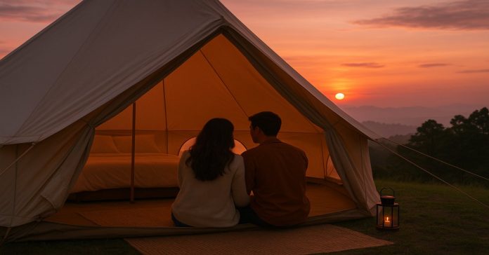 Glamping with Sunrise and Sunset in Malaysia