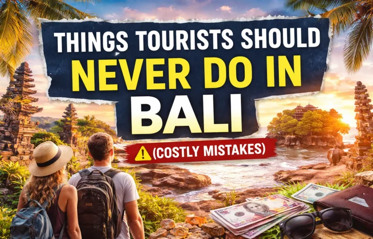 hings Tourists Should Never Do in Bali